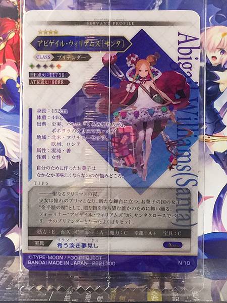 Abigail Williams Santa Pretender Fate Grand Order FGO Wafer Card vol.14 N10