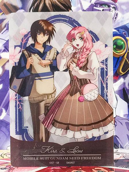 Kira & Lacus Gundam SEED FREEDOM preppy style in Animate Card