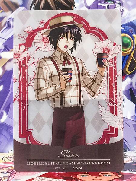 Shin Asuka Gundam SEED FREEDOM preppy style in Animate Card