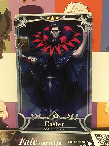 Gilles de Rais Stage 3 Caster Star 3 FGO Fate Grand Order Arcade Mint Card