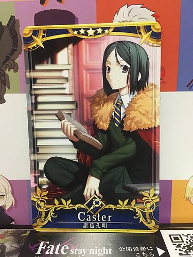 Zhuge Liang Stage 5 Caster Star 5 FGO Fate Grand Order Arcade Mint Card