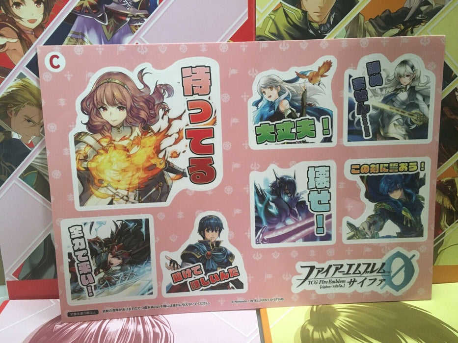 Fire Emblem 0 Cipher Character Seal C Set Roy Celica Fae Chrom 2 Sheets