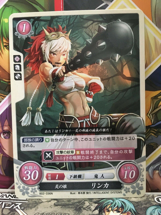 Rinkah B02-036N Fire Emblem 0 Cipher Mint Booster 2 FE If Fates Heroes
