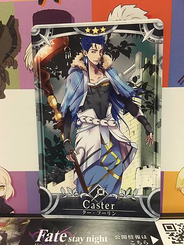 Cu Chulainn Stage 3 Caster Star 3 FGO Fate Grand Order Arcade Mint Card