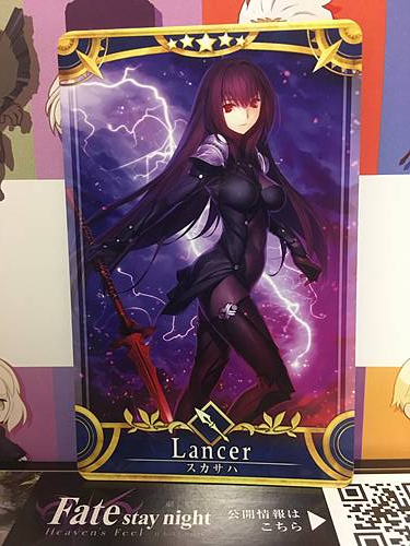 Scathach Stage 3 Lancer Star 5 FGO Fate Grand Order Arcade Mint Card