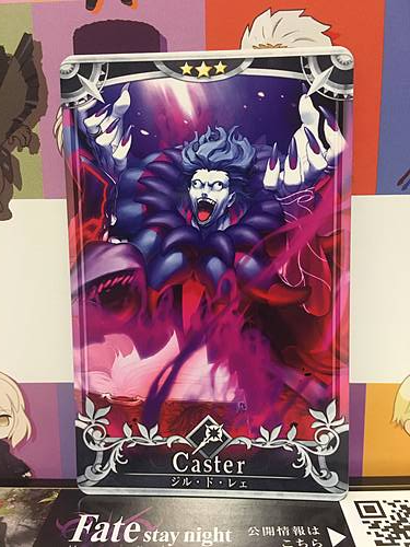 Gilles de Rais Stage 5 Caster Star 3 FGO Fate Grand Order Arcade Mint Card