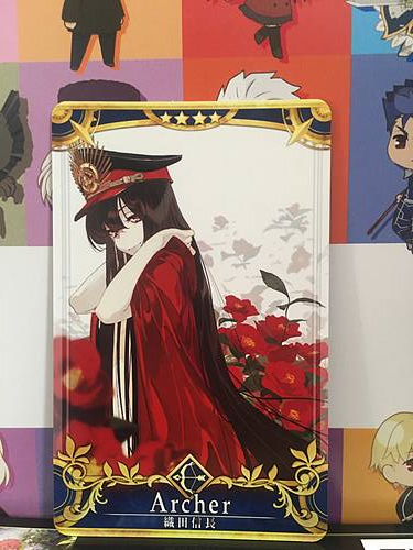 Oda Nobunaga Stage 5 Archer Star 4 FGO Fate Grand Order Arcade Mint Card
