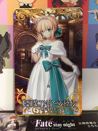Artoria Pendragon Heroic Spirit Formal Dress FGO Fate Grand Order Arcade Card