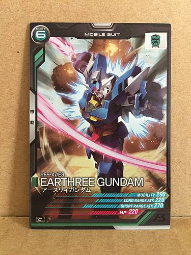 PFF-X7/E3 EARTHREE GUNDAM AB03-063 Gundam Arsenal Base Holo Card