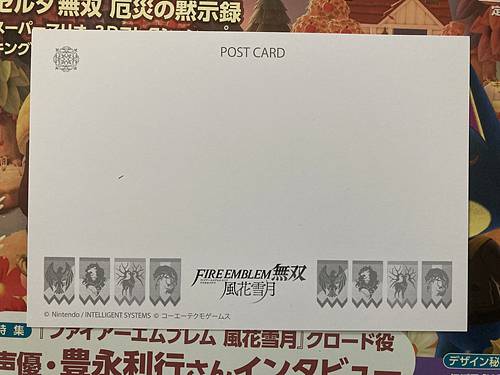 Fire Emblem Warriors Three Hopes TREASURE BOX Post Cards 35sheets