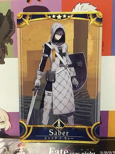 Jacques de Molay Stage 1 Saber Star 5 FGO Fate Grand Order Arcade Mint Card