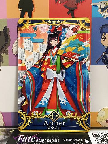 Sei Shonagon Stage 4 Archer Star 5 FGO Fate Grand Order Arcade Mint Card