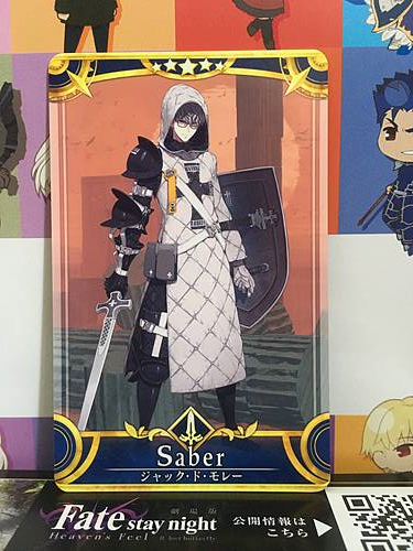 Jacques de Molay Stage 2 Saber Star 5 FGO Fate Grand Order Arcade Mint Card