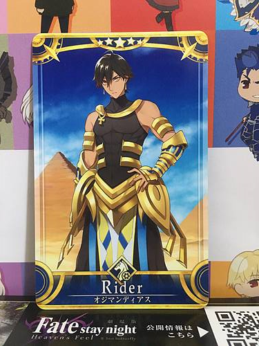 Ozymandias Stage 1 Rider Star 5 FGO Fate Grand Order Arcade Mint Card