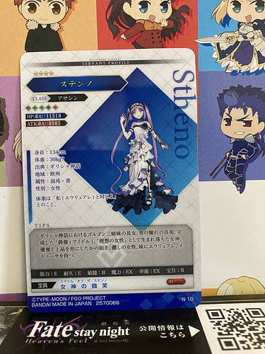 Stheno Assassin Fate Grand Order FGO Wafer Card Vol.10 N10