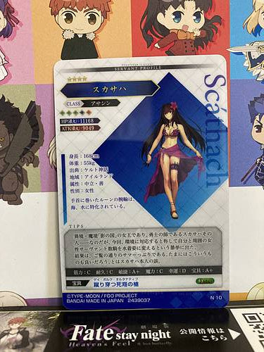 Scathach	Assassin	Fate Grand Order FGO Wafer Card Vol.4 N10