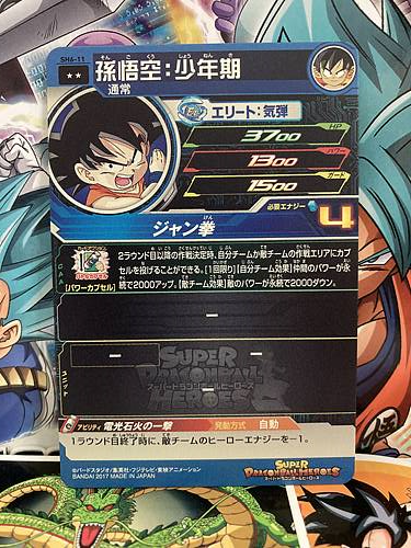 Son Goku SH6-11 R Super Dragon Ball Heroes Mint Card SDBH