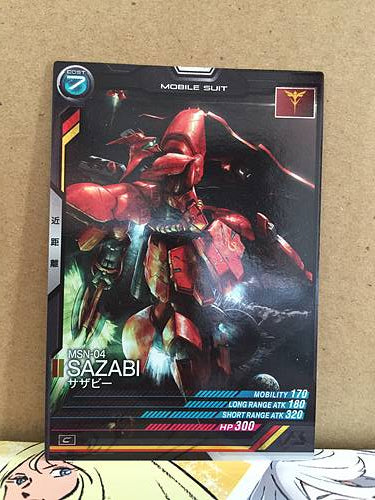 MSN-04 SAZABI LX01-019  Gundam Arsenal Base Card