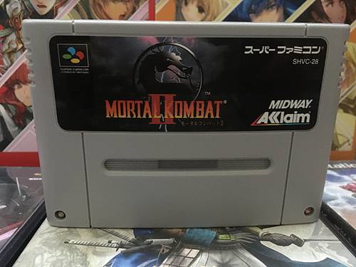 Juego completo de importación japonesa de Super Famicom MORTAL KOMBAT 2 SFC 