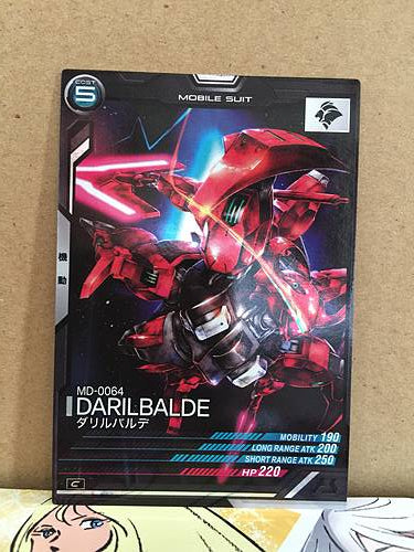 MD-0064 DARILBALDE LX01-059  Gundam Arsenal Base Card