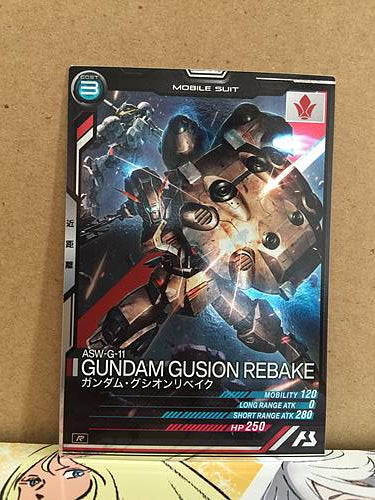 ASW-G-11 GUNDAM GUSION REBAKE AB01-037 Gundam Arsenal Base Card