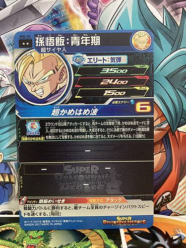 Son Gohan SH2-03 R Super Dragon Ball Heroes Mint Card SDBH