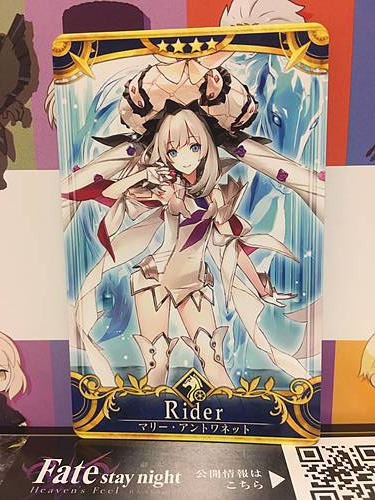Marie Antoinette Stage 4 Rider Star 4 FGO Fate Grand Order Arcade Mint Card