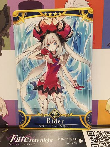 Marie Antoinette Stage 2 Rider Star 4 FGO Fate Grand Order Arcade Mint Card