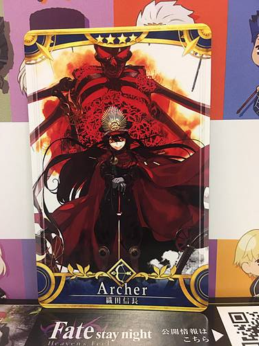 Oda Nobunaga Stage 3 Archer Star 4 FGO Fate Grand Order Arcade Mint Card
