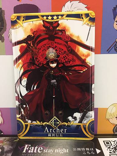 Oda Nobunaga Stage 2 Archer Star 4 FGO Fate Grand Order Arcade Mint Card