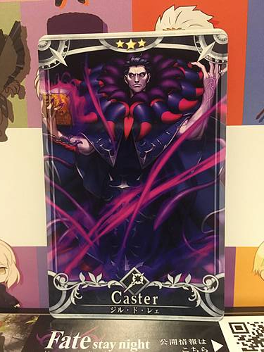 Gilles de Rais Stage 4 Caster Star 3 FGO Fate Grand Order Arcade Mint Card