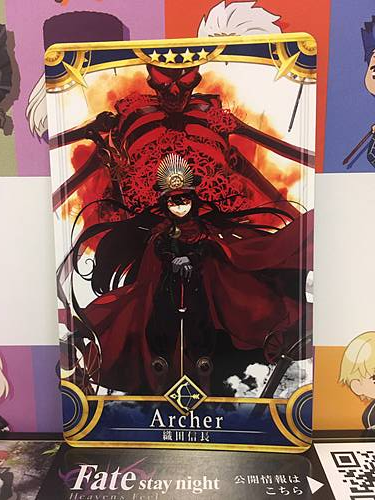 Oda Nobunaga Stage 1 Archer Star 4 FGO Fate Grand Order Arcade Mint Card